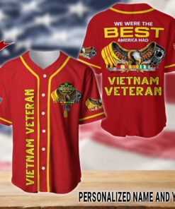 Personalized Name Vietnam Veteran Baseball Jerseys UKUU4270204