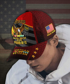 Custom Name Vietnam Veteran Been There Done That And Damn Proud Of It Vietnam Veteran Cap UKTO4220202