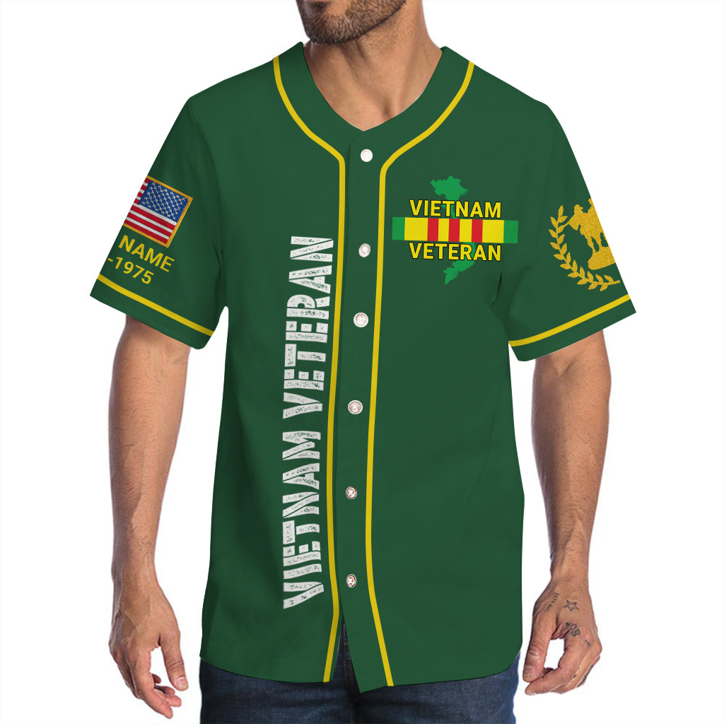 Personalized Name Vietnam Veteran Baseball Jerseys UKUU4220201 ...