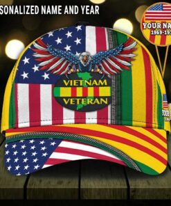 Custom Name Vietnam Veteran Cap UKUU4010302