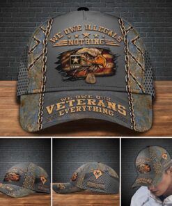 Personalized Name And Rank US Army Military Cap, Veteran Cap, Gifts For Father QFTD4290202