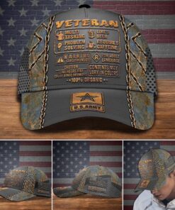 Personalized US Army Veteran Knowledge Cap QFTD4290205