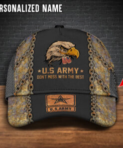 Custom Name Army Veteran Cap Don't Mess With The Best UKTO4020303