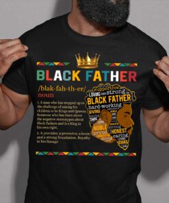 Black Father Shirt Father's Day Gift UKUU4140305
