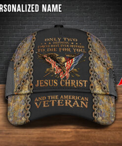 Custom Name Veteran Cap Only Two Defining Forces Have Offered To Die For You UKTO4020304