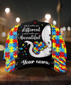 Personalized What makes you different makes you beautiful Autism Cap QTNT4200304