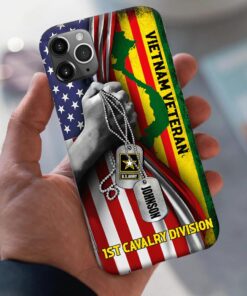 Personalized Name Vietnam Veteran Silicon Phone Case, Proudly Served Phone Case QFLT4230303