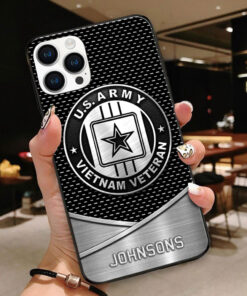 Custom Name United States Army Vietnam Veteran 3D All Over Printed Silicon Phone Case UKTO4230301