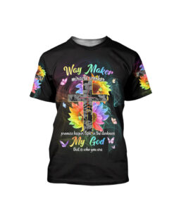3D Shirt All Over Printed Way Maker Mirracle Worker STLT4220301