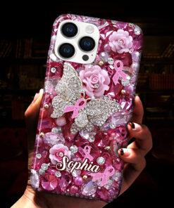 Custom Name Breast Cancer Awareness Phone Case UKHA4250301