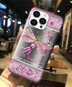 Custom Name Breast Cancer Awareness Phone Case UKHA4250303