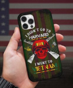 I Didn't Go To Havard I Went to VietNam, Vietnam Veteran Phone Case LYLT4260301