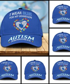 I Wear Blue For Autism Awareness Cap, Autism Family Cap, Autism Gift, Autism Awareness Cap, Autism Awareness Gift QFNT4050305