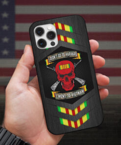 I Didn't Go To Havard, I Went To Vietnam 3D Printed Phone Case, Vietnam Veteran Phone Case HGND4270301