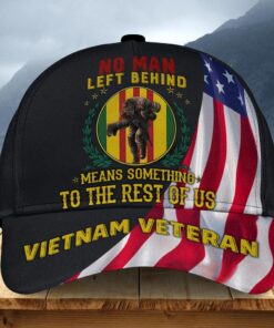 3D All over printed No man left behind Veteran cap HGND4280301