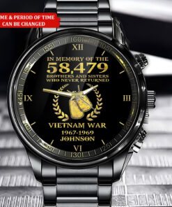 Personalized Vietnam Veteran Business Watch QFHA4280302