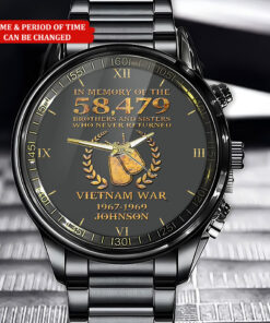 Personalized Vietnam Veteran Business Watch QFHA4280303