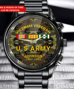 Personalized Vietnam Veteran Business Watch QFHA4290302