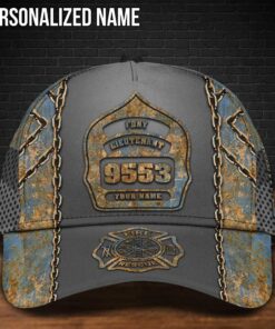 Custom Name Firefighter Cap UKTO4070302