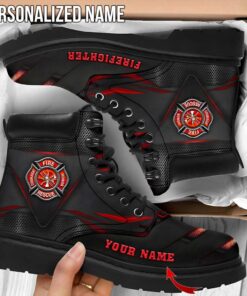 Custom Name Firefighter Boots UKTO4070307