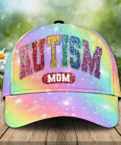 Autism Mom Glitter Cap QFNT4070302