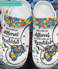 Personalized Autism What Makes You Different Clogs QFHA4080302