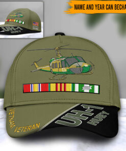 Personalized Name 3D All Over Printed Vietnam Veteran Cap Uh-1 Huey UKTO4020302
