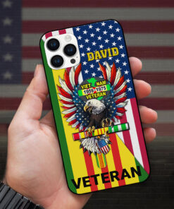 Personalized Name Vietnam Veteran Silicon Phone Case UKUU4260302