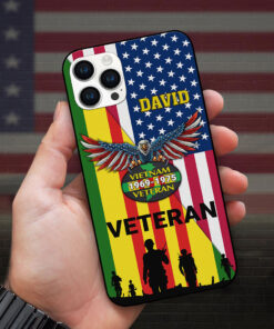 Personalized Name Vietnam Veteran Silicon Phone Case UKUU4260304