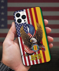 Personalized Name Vietnam Veteran Silicon Phone Case UKUU4260305