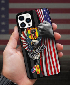 Personalized US Eagle Vietnam Veteran 3D Printed Phone Case, Veteran Phone Case HGUU4290309