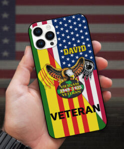 Personalized Name Vietnam Veteran Silicon Phone Case UKUU4260303