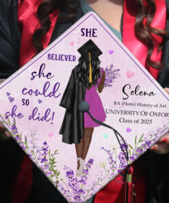 Personalized Grad Cap Topper, Custom Graduation Cap Topper, Class Of 2025, I Chose My Path But God Ordered My Steps, Graduation Decoration UKTO3170405