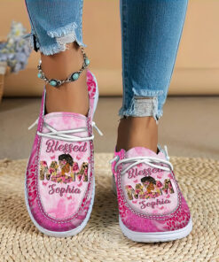 Personalized Name Black Mom Gifts Women?s Dude Shoes UKUU4210303