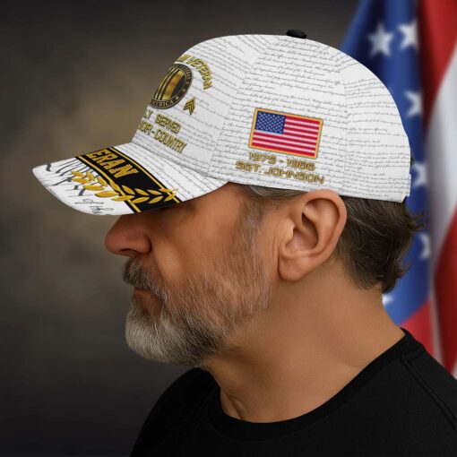 Personalized Name 3D All Over Printed Vietnam Veteran Cap, Proudly Served, Duty ? Honor ? Country QFTD4020302 - Image 5