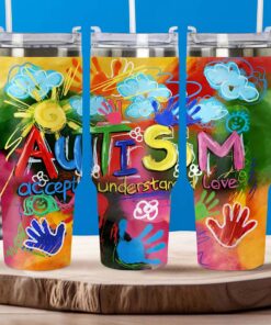 Autism Accept Understand Love Autism Awareness 40Oz Tumbler/ Clogs UKHA4120302