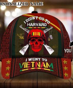 Personalized 3D All Over Printed I didn't go to Harvard i went to Vietnam Cap QTND4210307