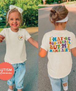 I may be non-verbal but my mama ain't shirt for kids NPNT4260306