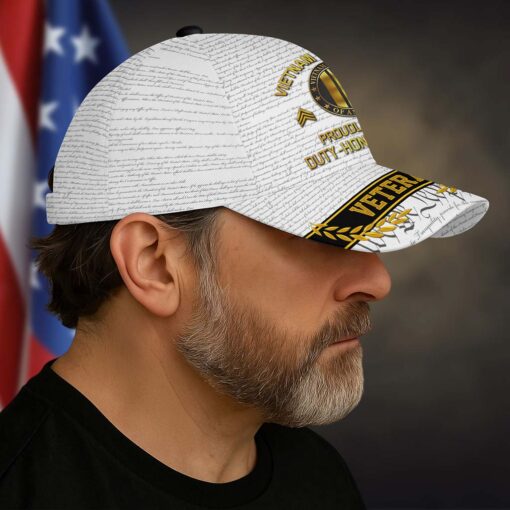 Personalized Name 3D All Over Printed Vietnam Veteran Cap, Proudly Served, Duty ? Honor ? Country QFTD4020302 - Image 4