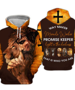 Jesus 3D All Over Printed Way Maker, Promise Keeper My God, Jesus Clothes HGHA4030201