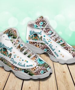 Black Mom Shoes 3D All-over printed Rose And Cheetah Pattern, Mother Day Shoes HGND4120301