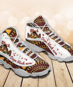 Black Mom Shoes 3D All-over printed Kitenge Pattern, Mother Day Shoes HGND4130303