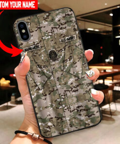 Custom Name United States Army Veteran Silicon Phone Case UKUU4290306