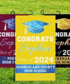 Graduation Senior Flag 2024, Graduate Yard Sign, Graduation Flag Decor, 2024 Graduate Banner, High School Graduation, College Graduation QFLT4130304