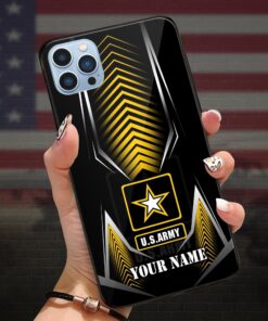 Custom Name US Army Veteran Military Veteran Silicon Phone case UKUU4290310