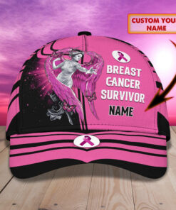 Personalized 3D All Over Printed Cap Hat For Breast Cancer Survivor, Breast Cancer Awareness Cap NPHA4250301