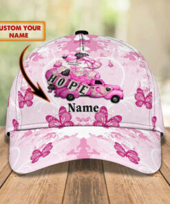 Personalized Breast Cancer Pink Cap Hat For Women, To My Daughter Breast Cancer Survivor Gift NPHA4250303