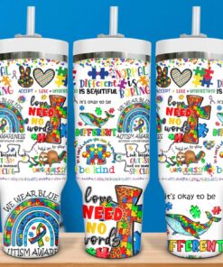 Autism Mom Sublimated 40oz Quencher Tumbler QFTD4080301