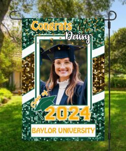 Custom Photo Congrats Graduation Garden Flag QFTD4260301