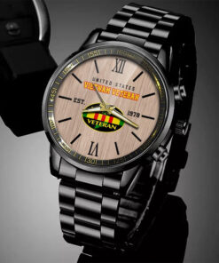 Vietnam Veteran Watch, Military Veteran Watch, Dad Gifts, Military Watches For Men QFTD4300304